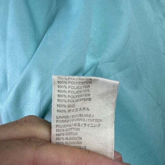 NWT Let Me Be Anthropologie Slim Bubble Dress Hawaiian Blue Size Medium - Picture 9 of 12